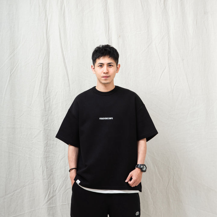 Anti-Wrinkle Casual Cotton Tee (BLK)
