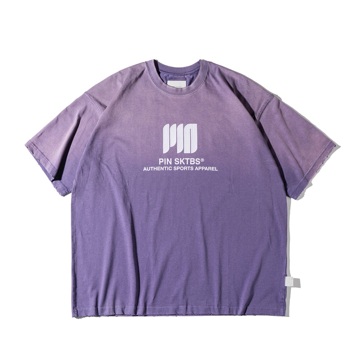 Gradient Washed Logo Tee