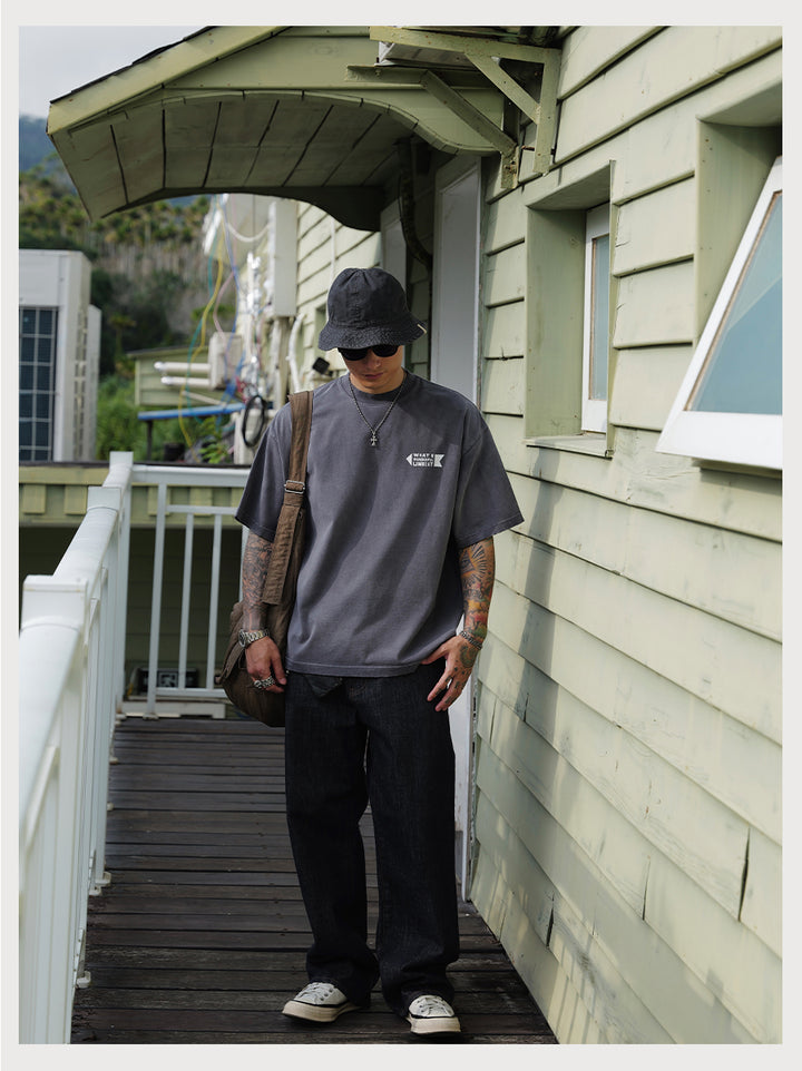 Spray Dye Motif Print Tee