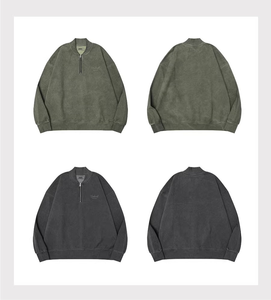 Henley Half-Zip Sweatshirt