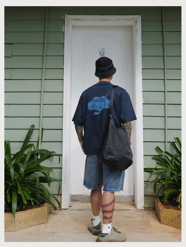 Spray Dye Motif Print Tee