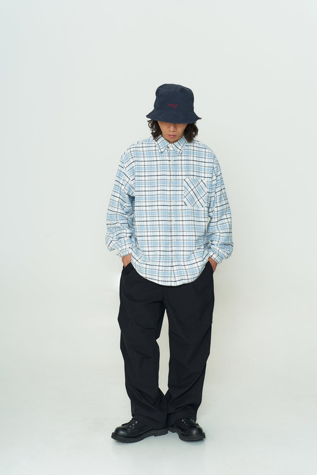 MU25110 Plaid Button Shirt