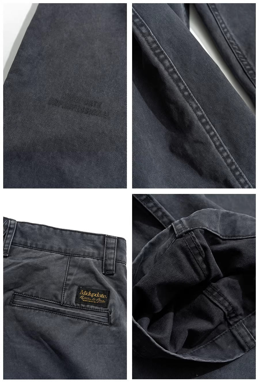 MUP120 Vintage Cactus Embroidered Chinos