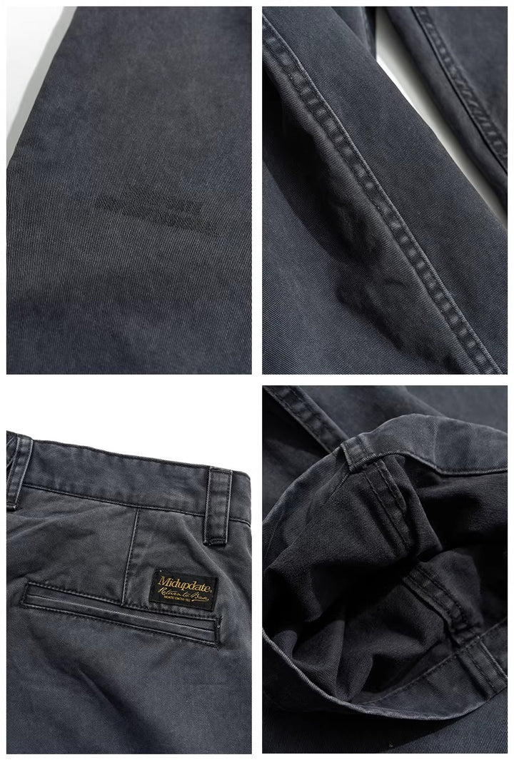 MUP120 Vintage Cactus Embroidered Chinos