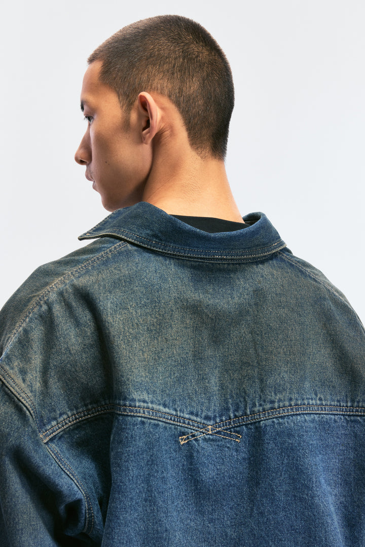 Heavy Wash Denim Shirt