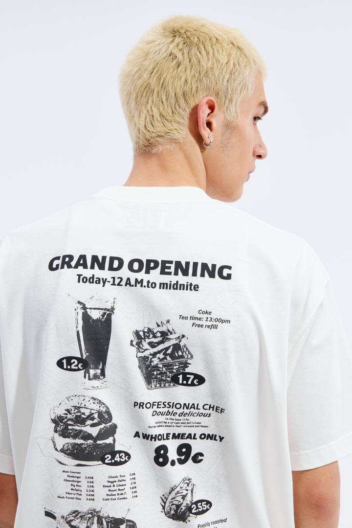 Bistro Menu Print Tee