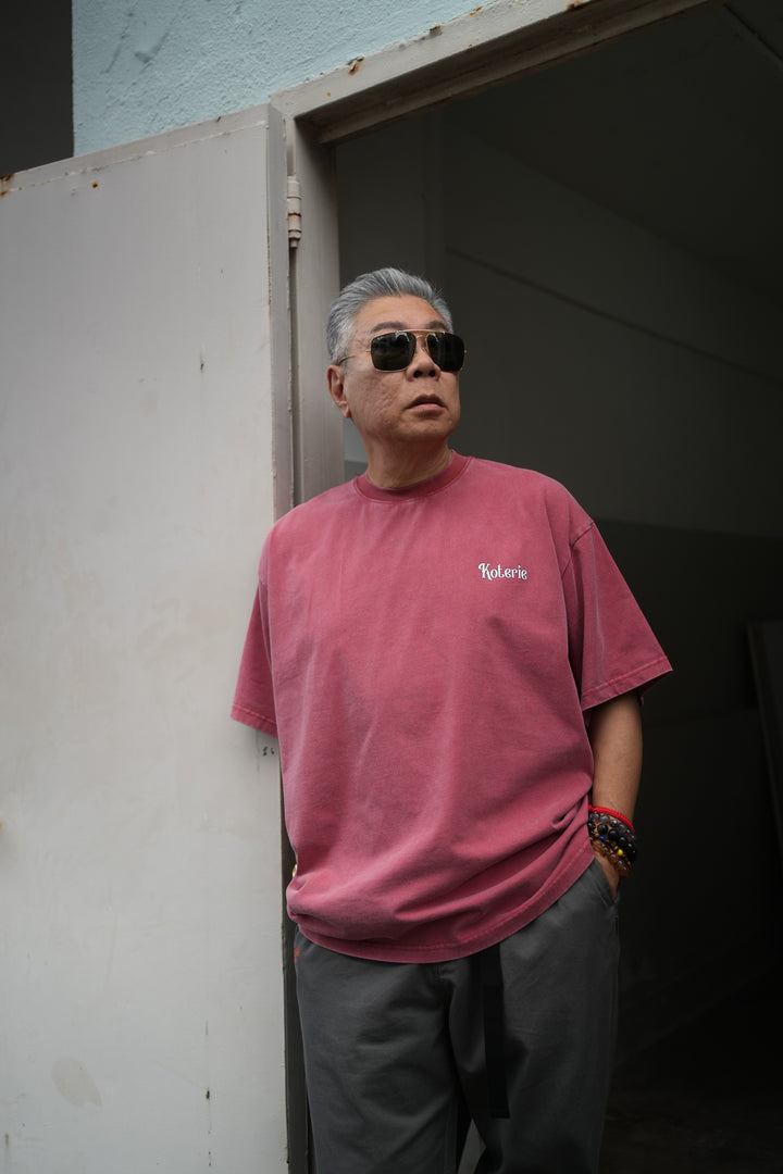 T083 300G Acid Wash Mini Logo Tee