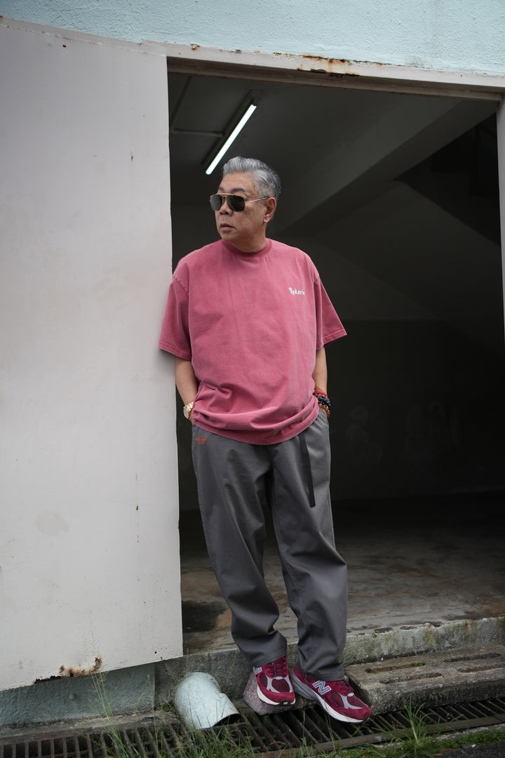 T083 300G Acid Wash Mini Logo Tee