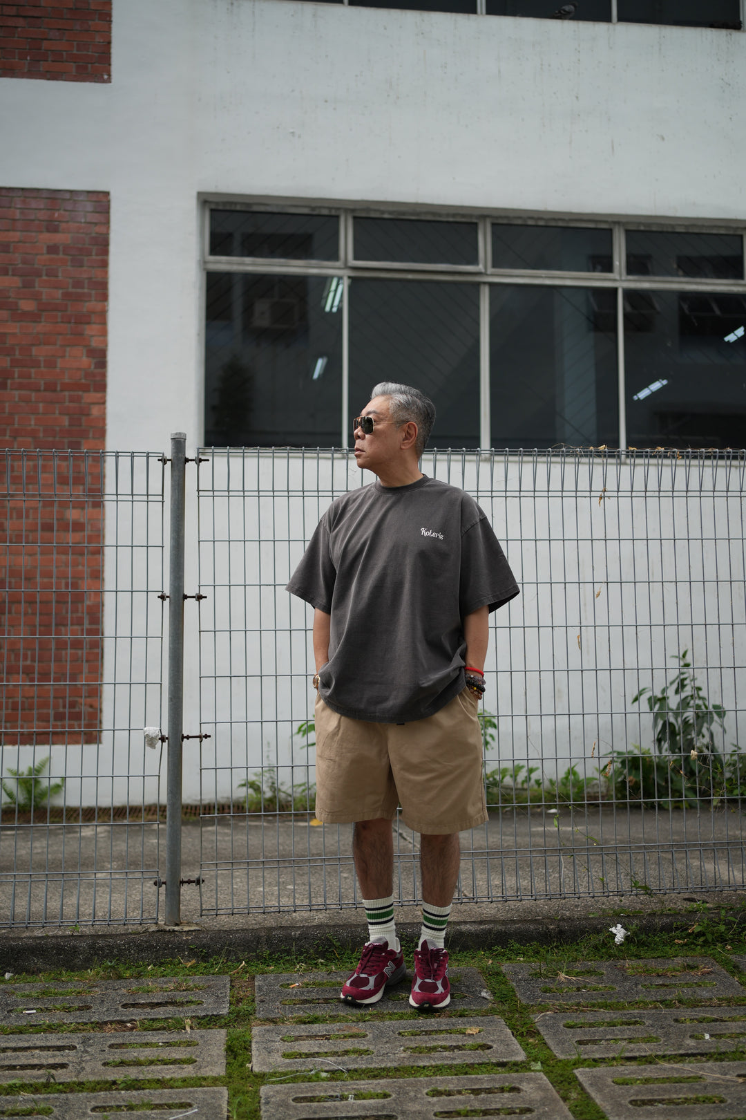 T083 300G Acid Wash Mini Logo Tee