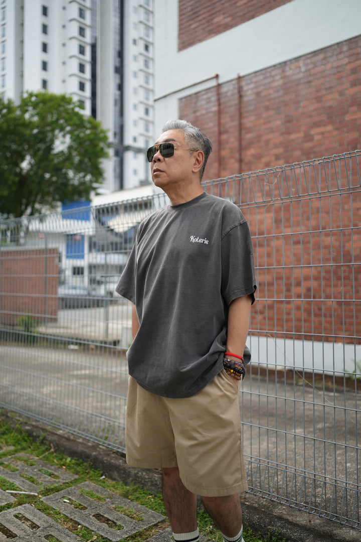 T083 300G Acid Wash Mini Logo Tee