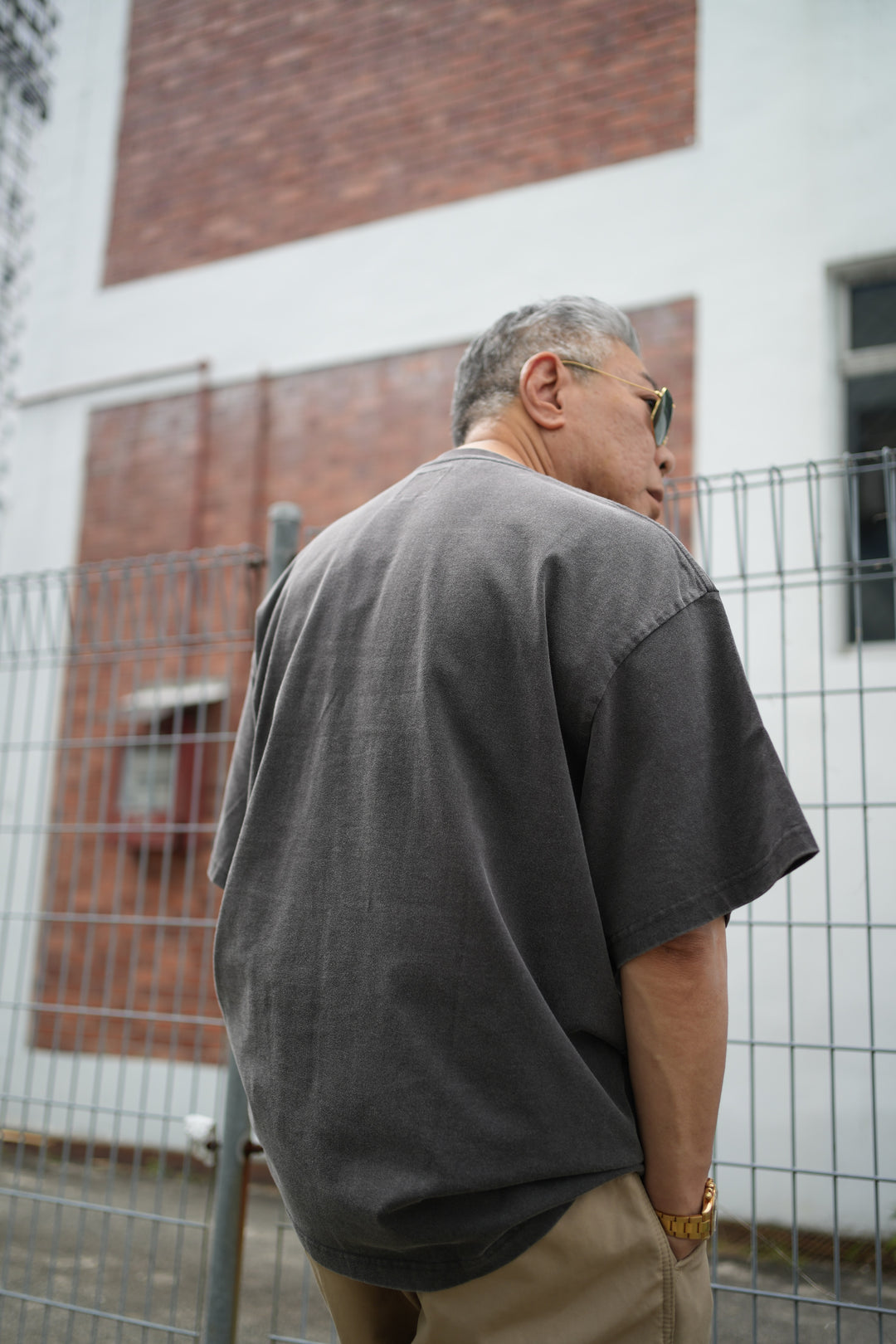 T083 300G Acid Wash Mini Logo Tee