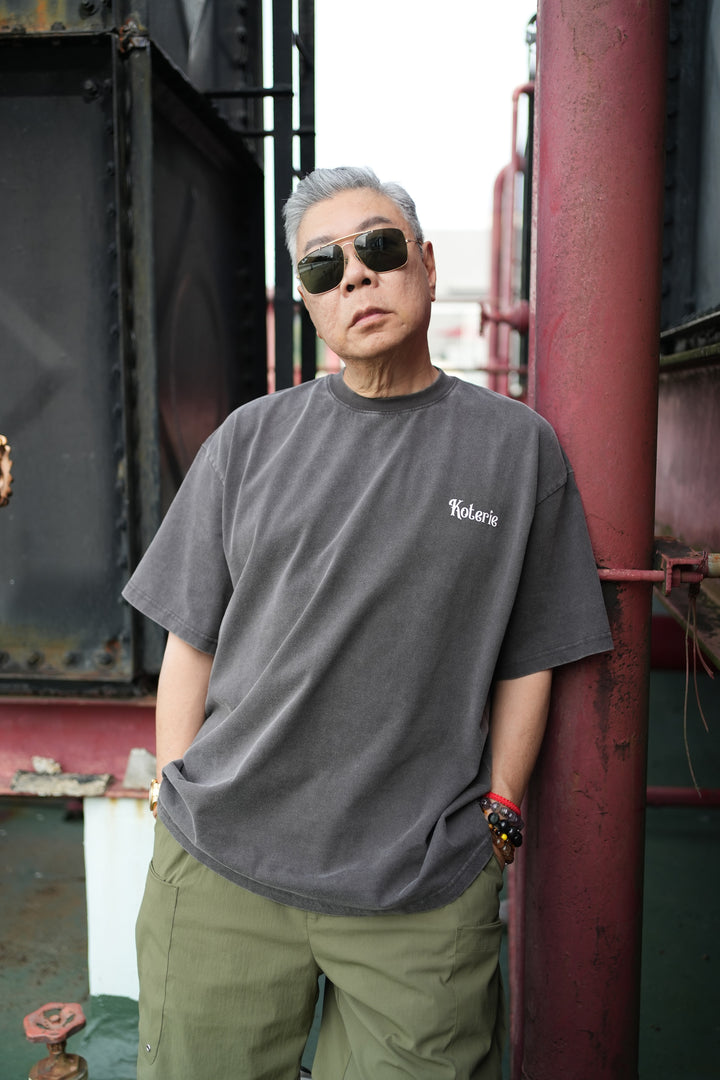 T083 300G Acid Wash Mini Logo Tee