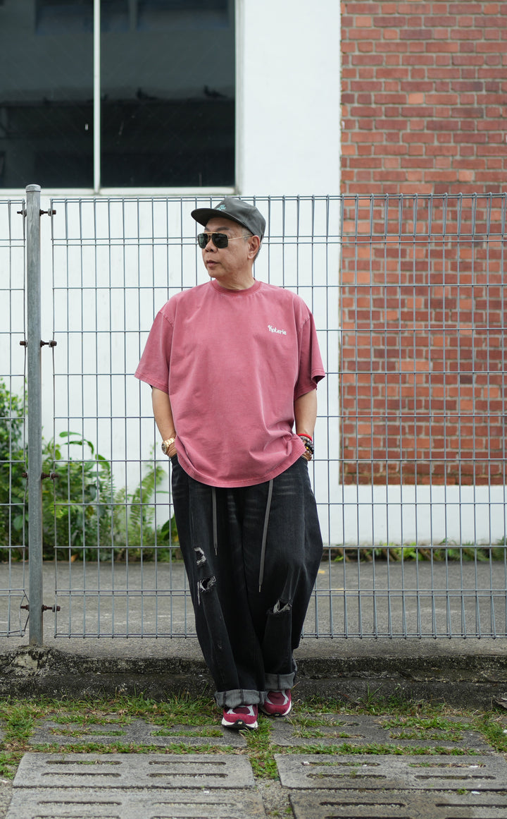 T083 300G Acid Wash Mini Logo Tee