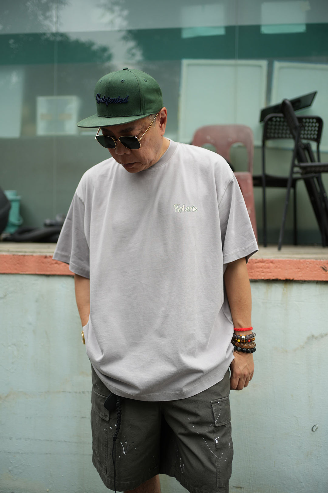 T083 300G Acid Wash Mini Logo Tee