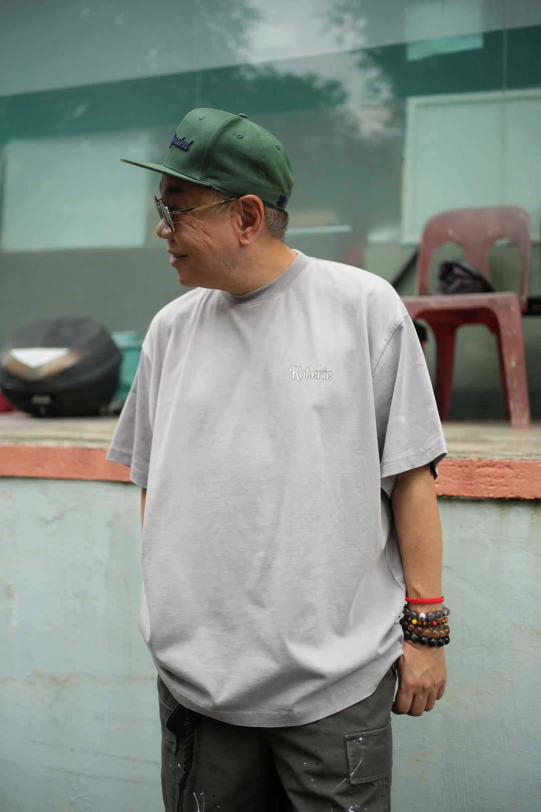 T083 300G Acid Wash Mini Logo Tee