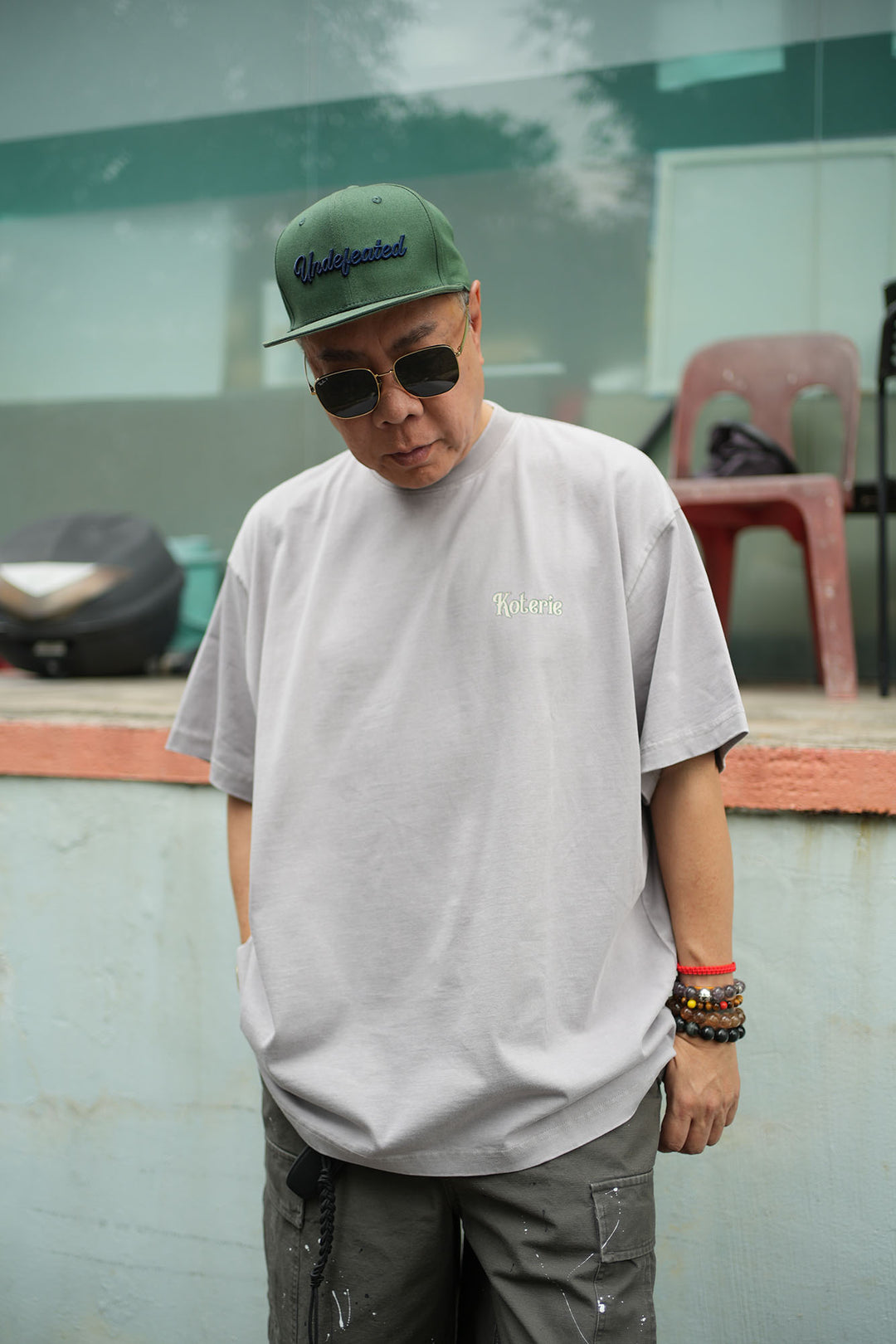 T083 300G Acid Wash Mini Logo Tee