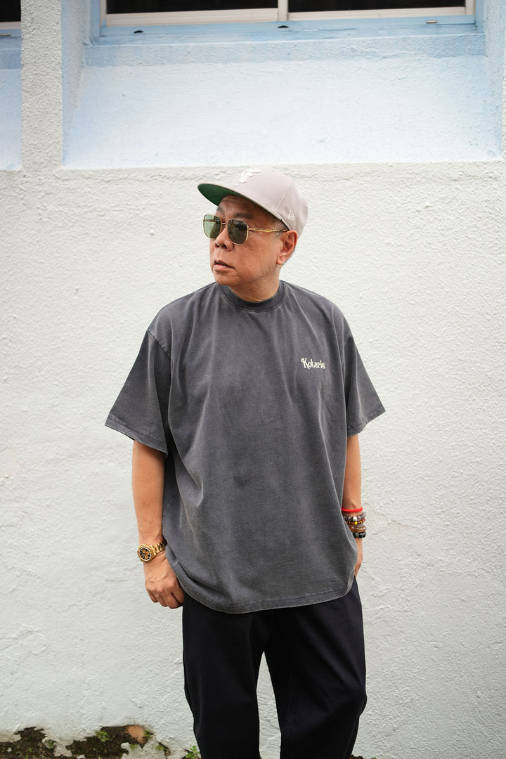 T083 300G Acid Wash Mini Logo Tee