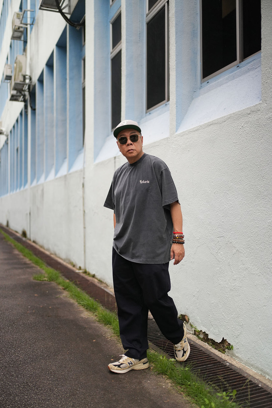 T083 300G Acid Wash Mini Logo Tee