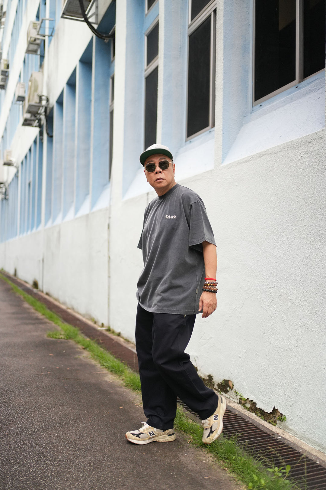 T083 300G Acid Wash Mini Logo Tee