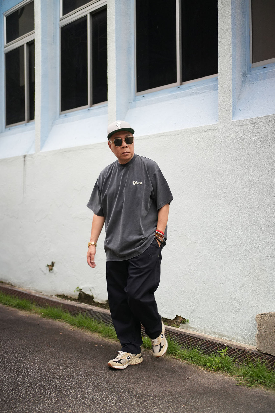 T083 300G Acid Wash Mini Logo Tee