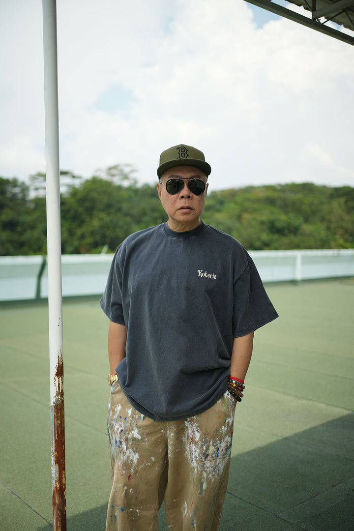 T083 300G Acid Wash Mini Logo Tee