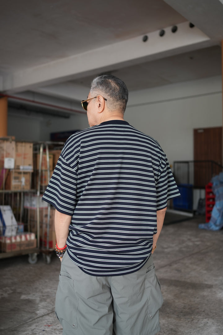 T080 Gothic Logo Stripe Tee