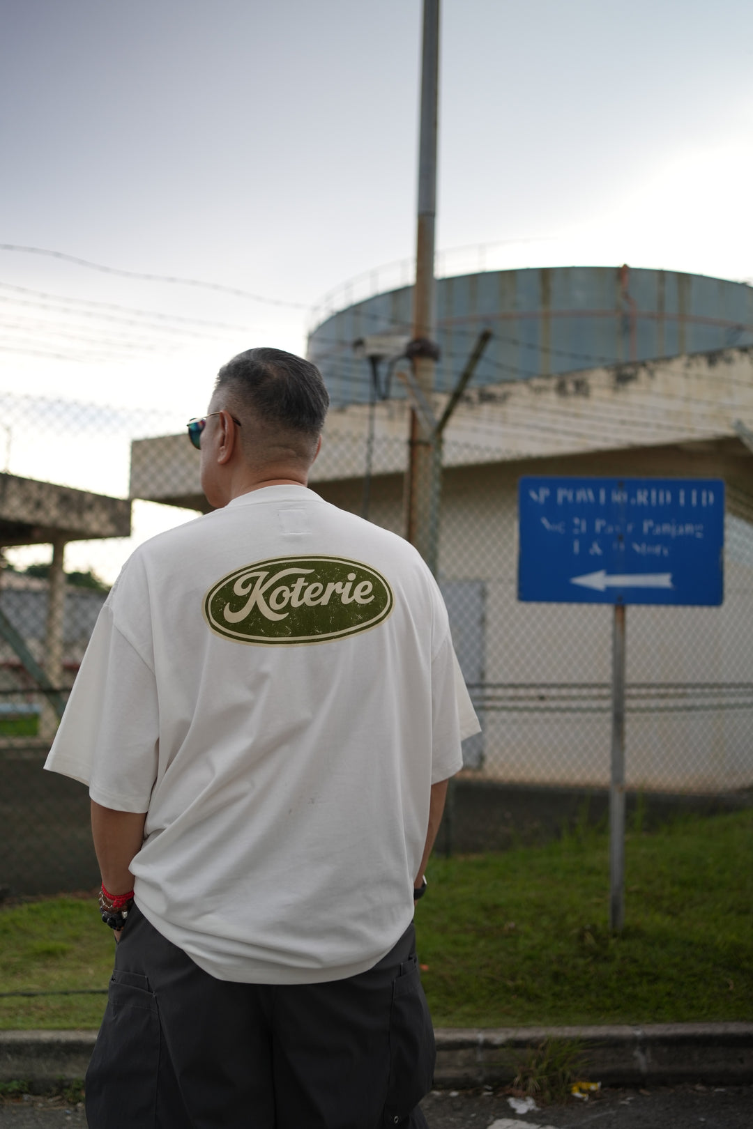 T089 IDLE Giza Egyptian Cotton Logo Tee