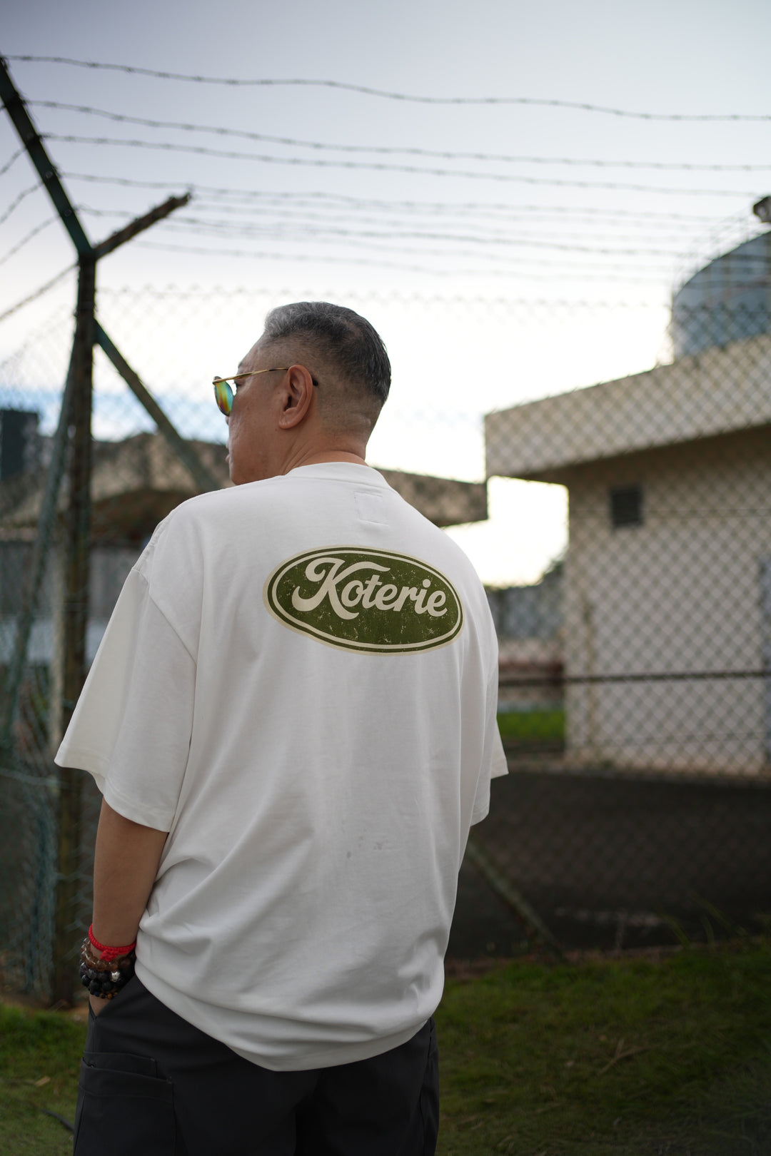 T089 IDLE Giza Egyptian Cotton Logo Tee