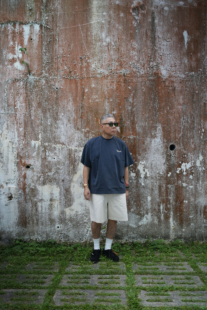 T095 Washed Herringbone Chino Shorts