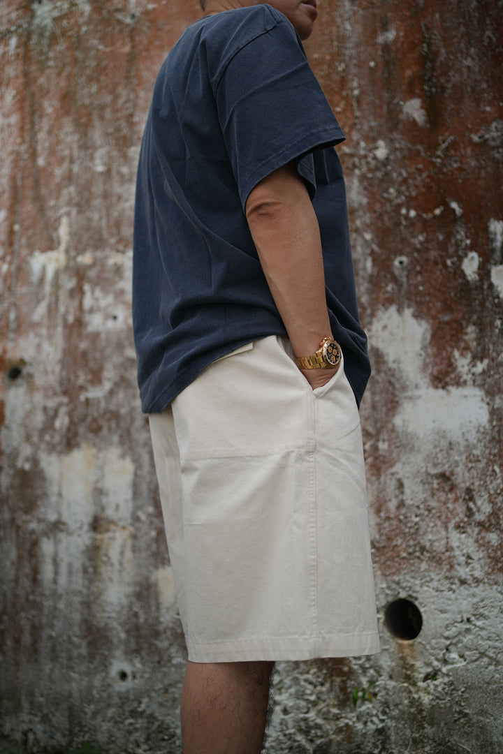 T095 Washed Herringbone Chino Shorts