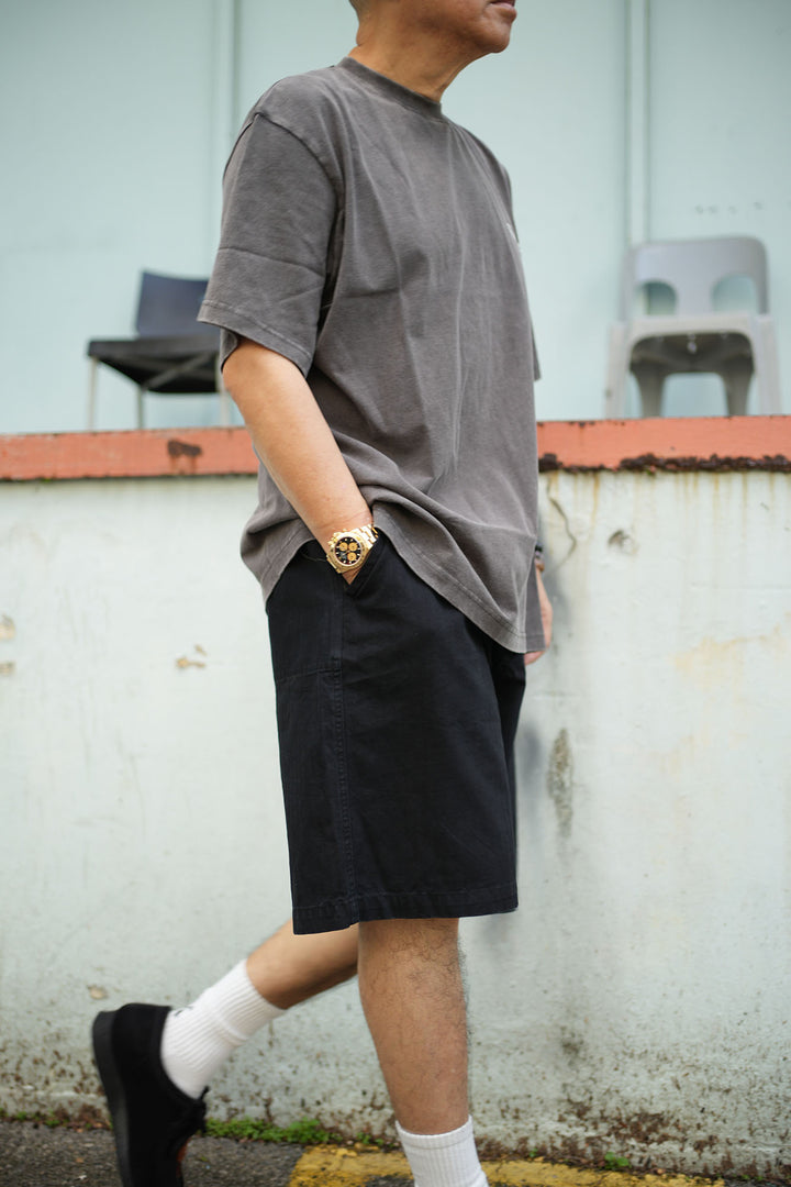 T095 Washed Herringbone Chino Shorts