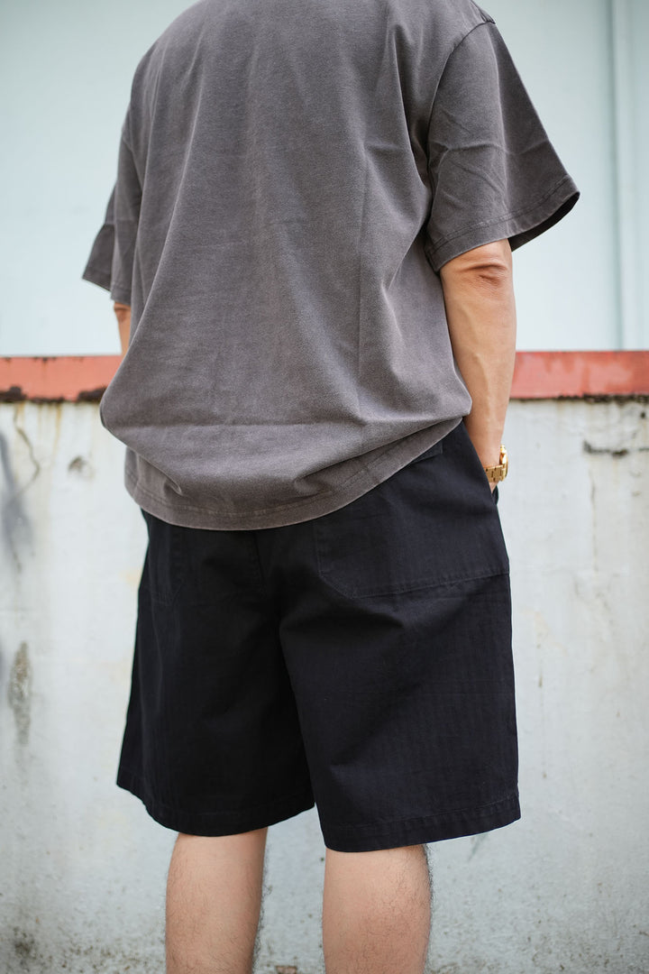 T095 Washed Herringbone Chino Shorts