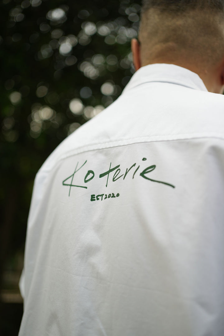 T100 Handsketched Logo SS Oxford Shirt