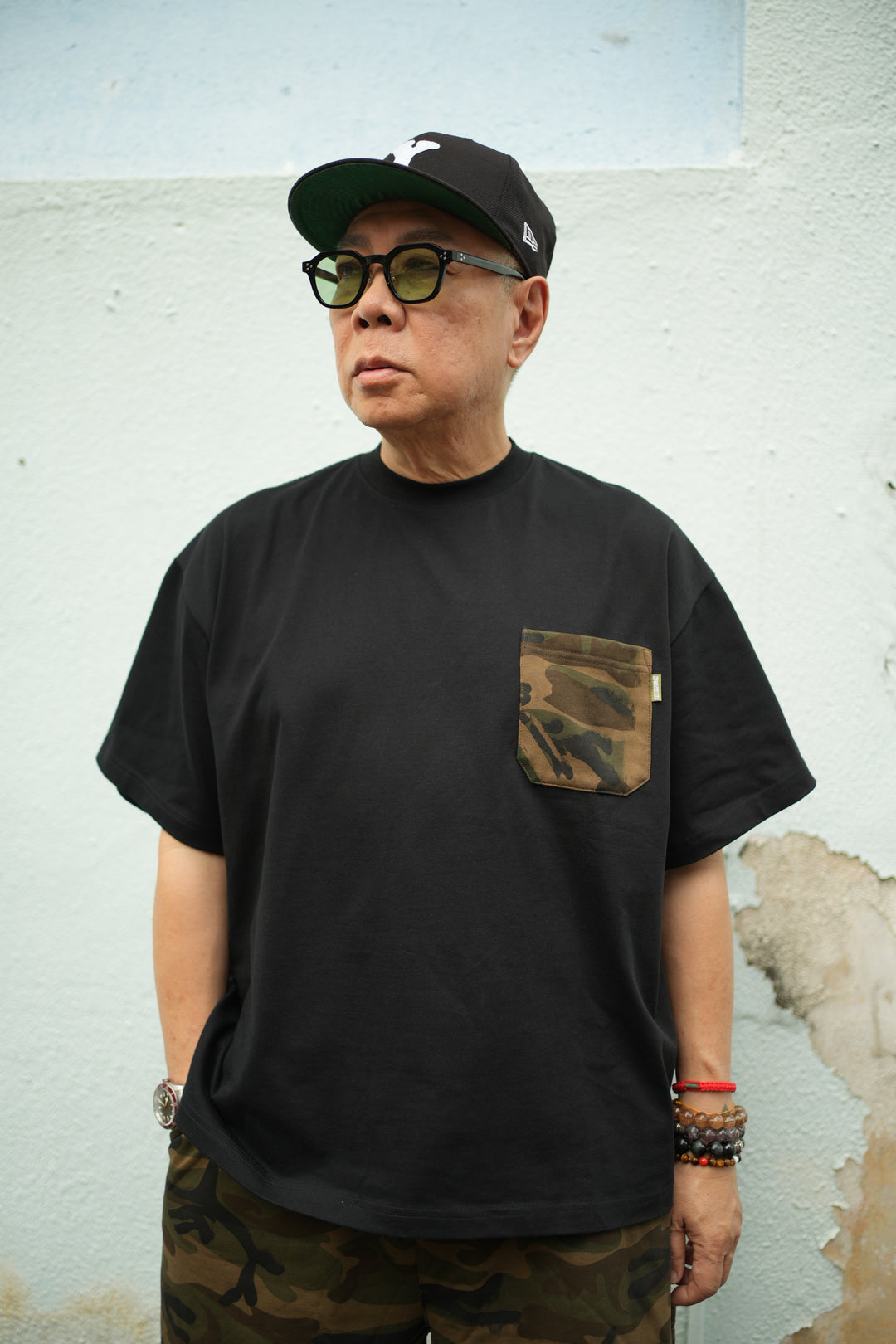 T104 Camo Pocket Tee