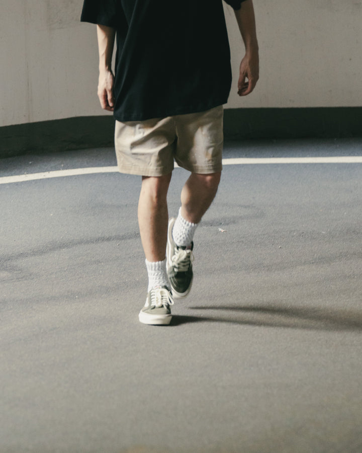 Heavy Washed Smudged Chino Short Dull【M24-02】