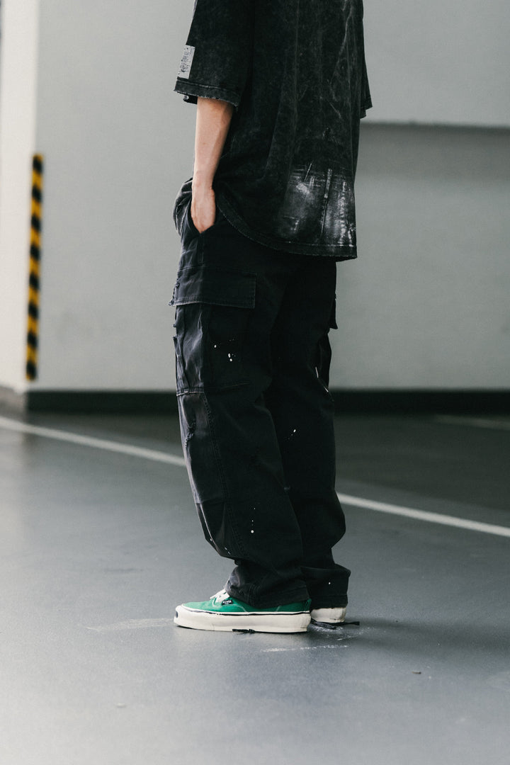 Heavy Dirty Wash Cargo Pants【M24-18】