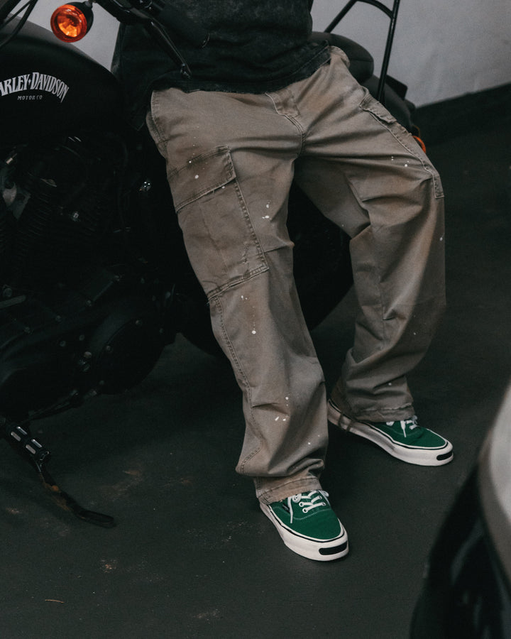 Heavy Dirty Wash Cargo Pants【M24-18】