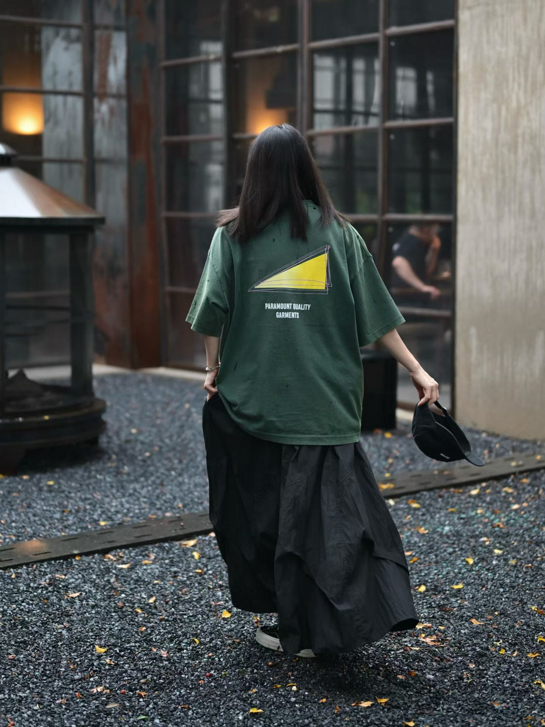Asymetric Pleated Skirt