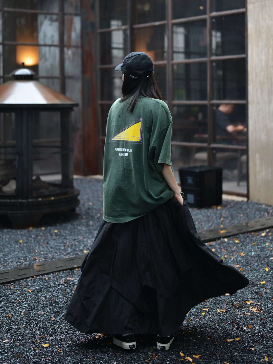 Asymetric Pleated Skirt