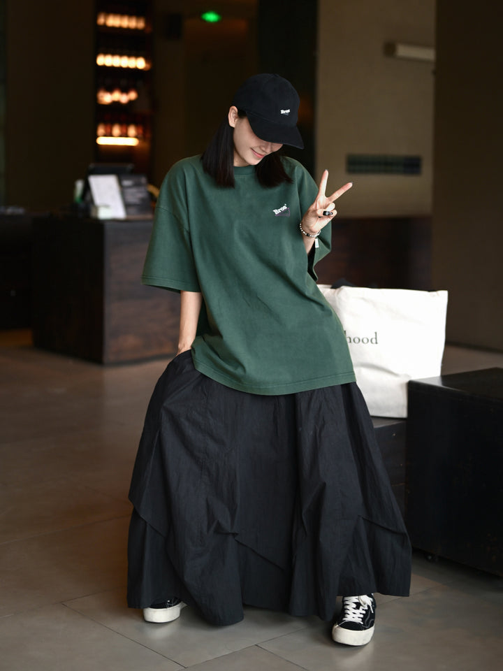 Asymetric Pleated Skirt