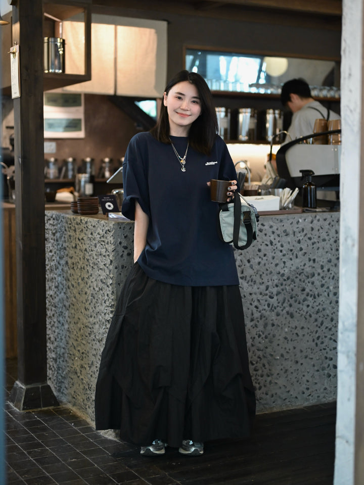 Asymetric Pleated Skirt