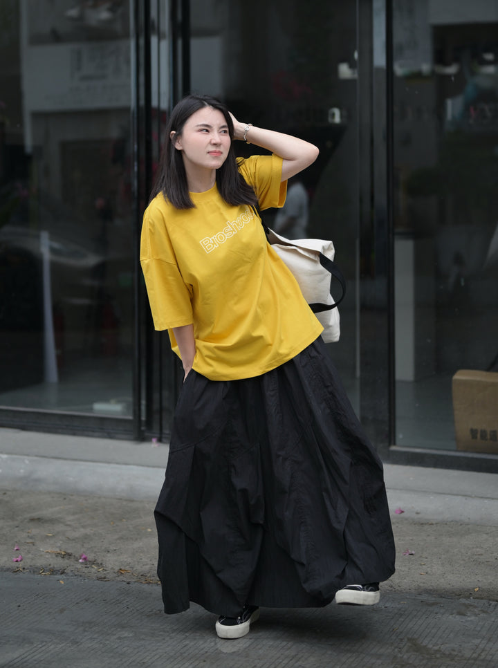 Asymetric Pleated Skirt