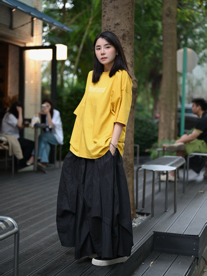 Asymetric Pleated Skirt
