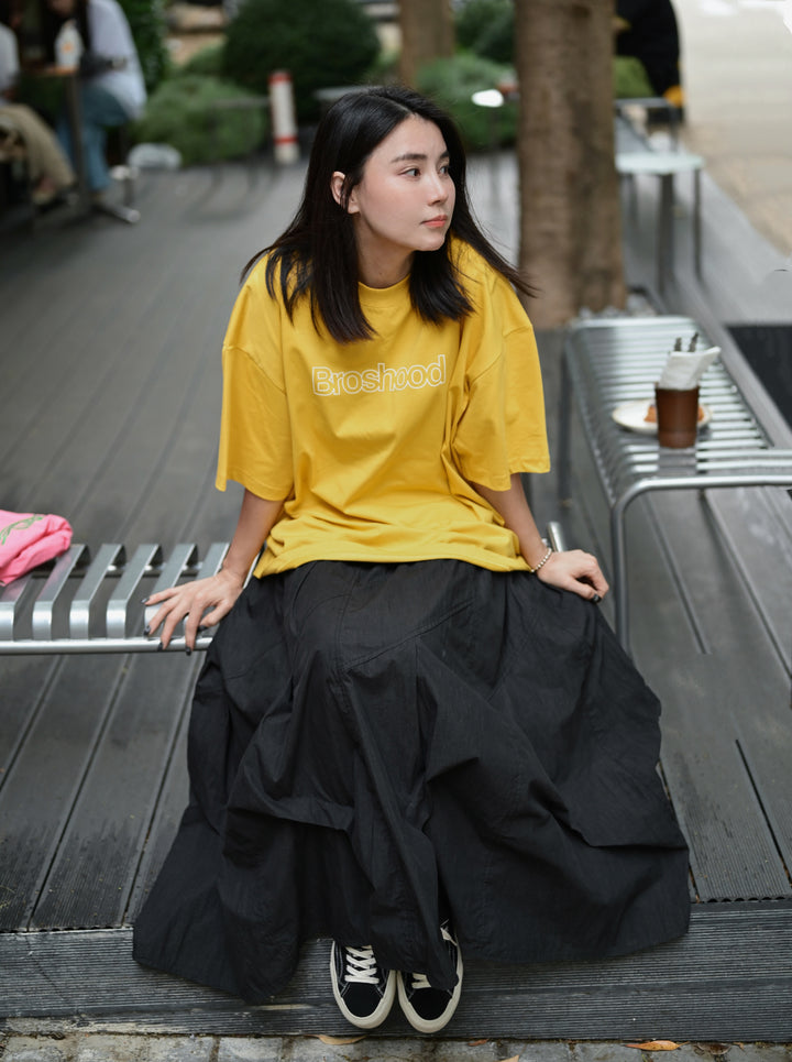 Asymetric Pleated Skirt