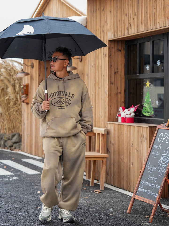 LAPRIMA SPLASH-DYE PRINT HOODED