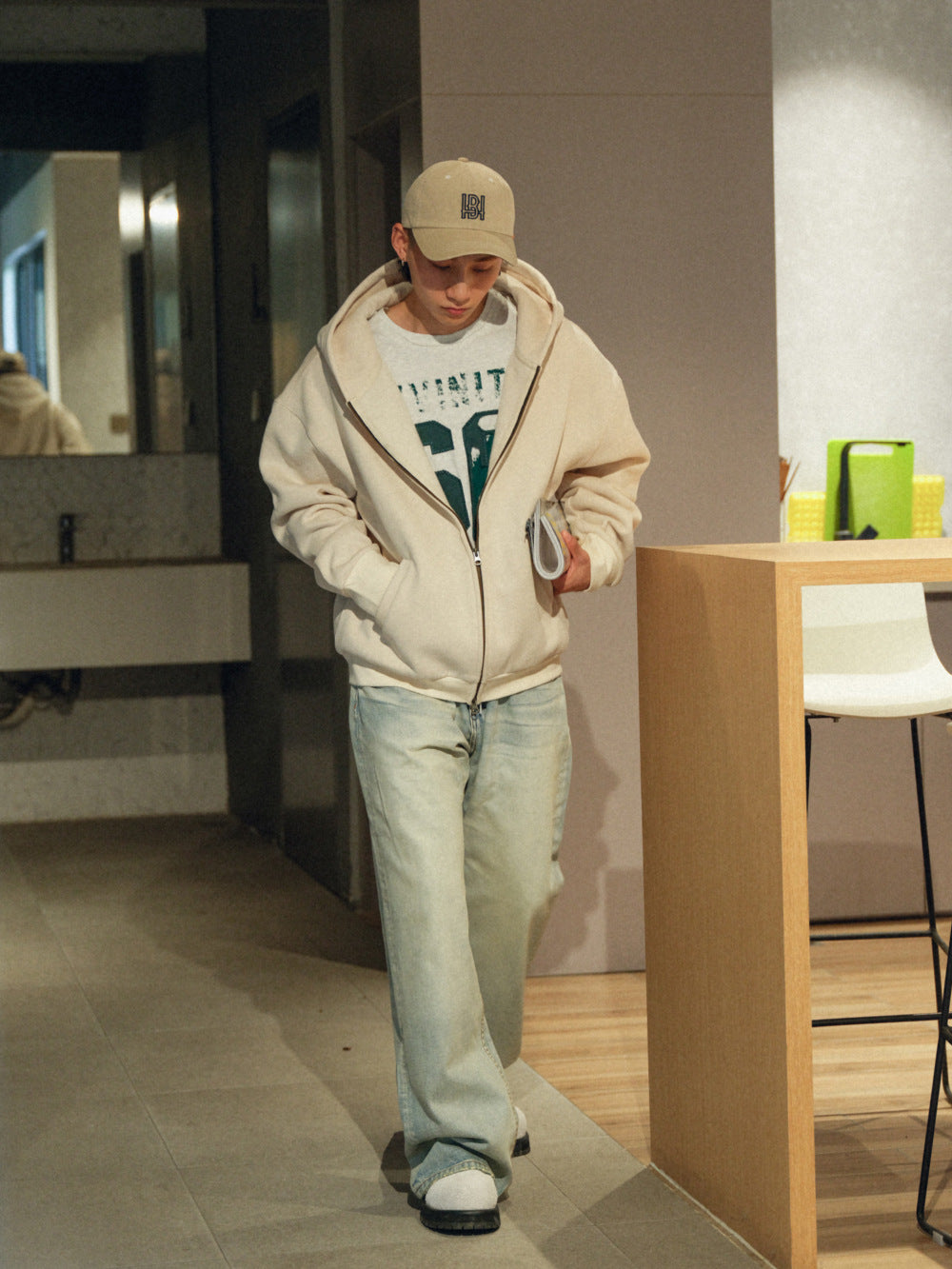 Heavyweight Fleece lined Zip Up Hoodie