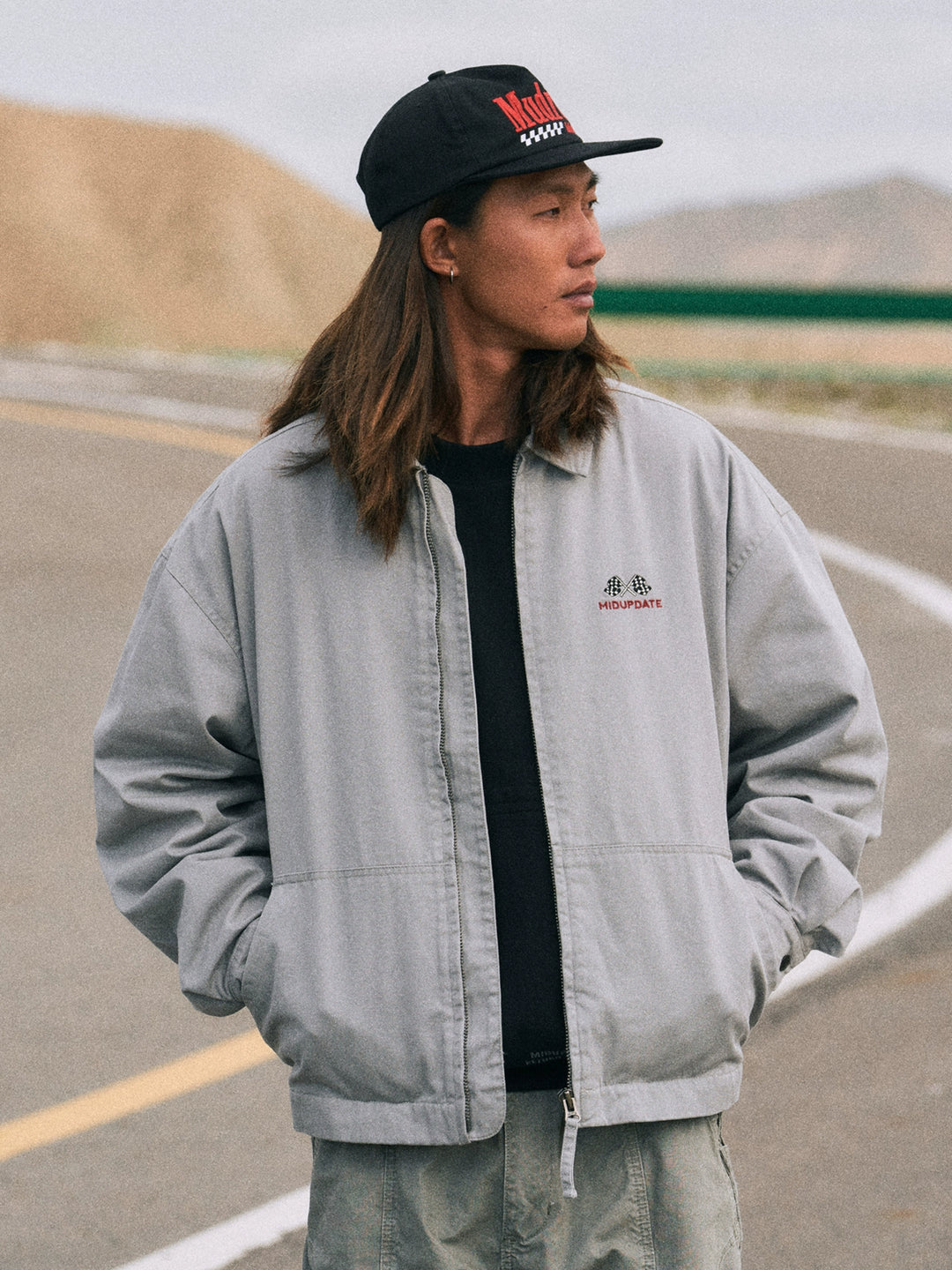 Slogan Embroidered Jacket