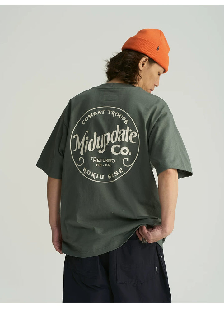 MU566 Vintage Washed Circle Logo Tee
