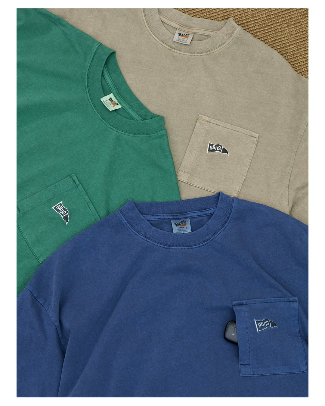 Acid Wash Flag Logo Tee