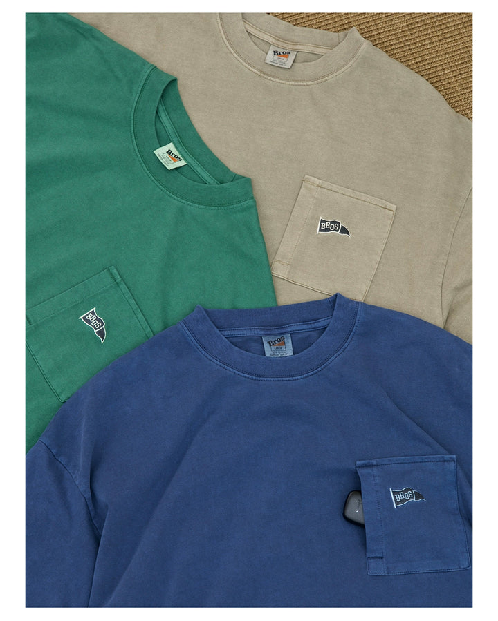 Acid Wash Flag Logo Tee